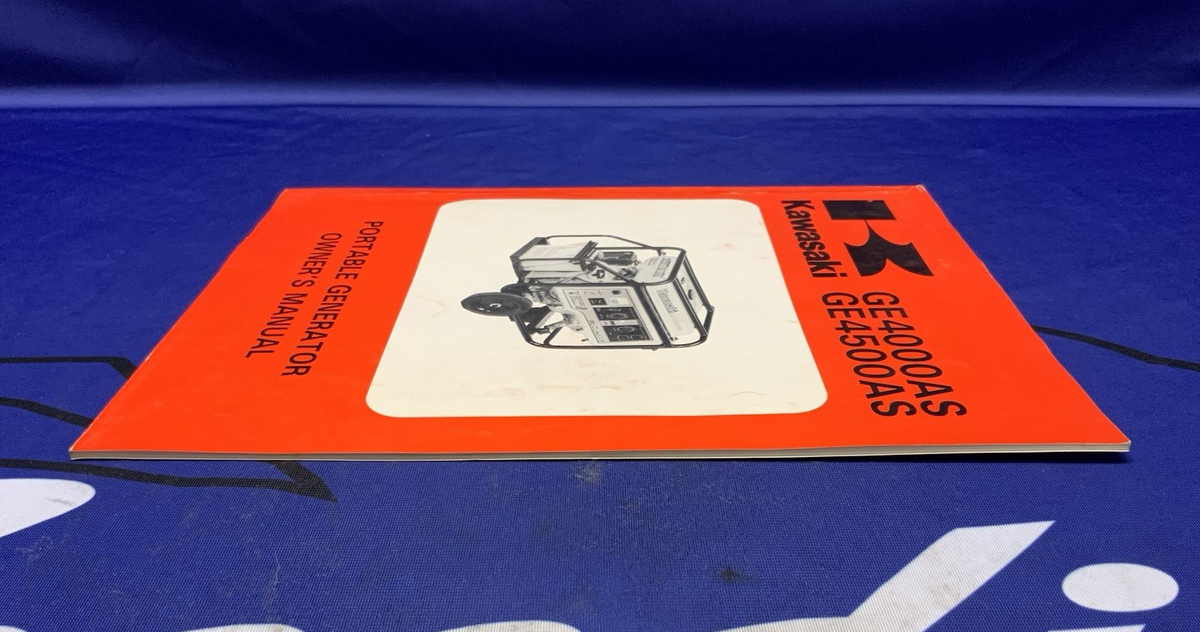 Kawasaki GE4000/4500AS Owners Manual 1989-1993 OEM 99920-2081-01