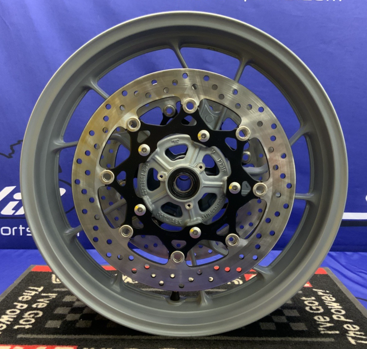 Suzuki Front Wheel W/ Rotors (Matte Gray) GSX-8R 2024-2026 OEM 54111-25L00-QZP-1