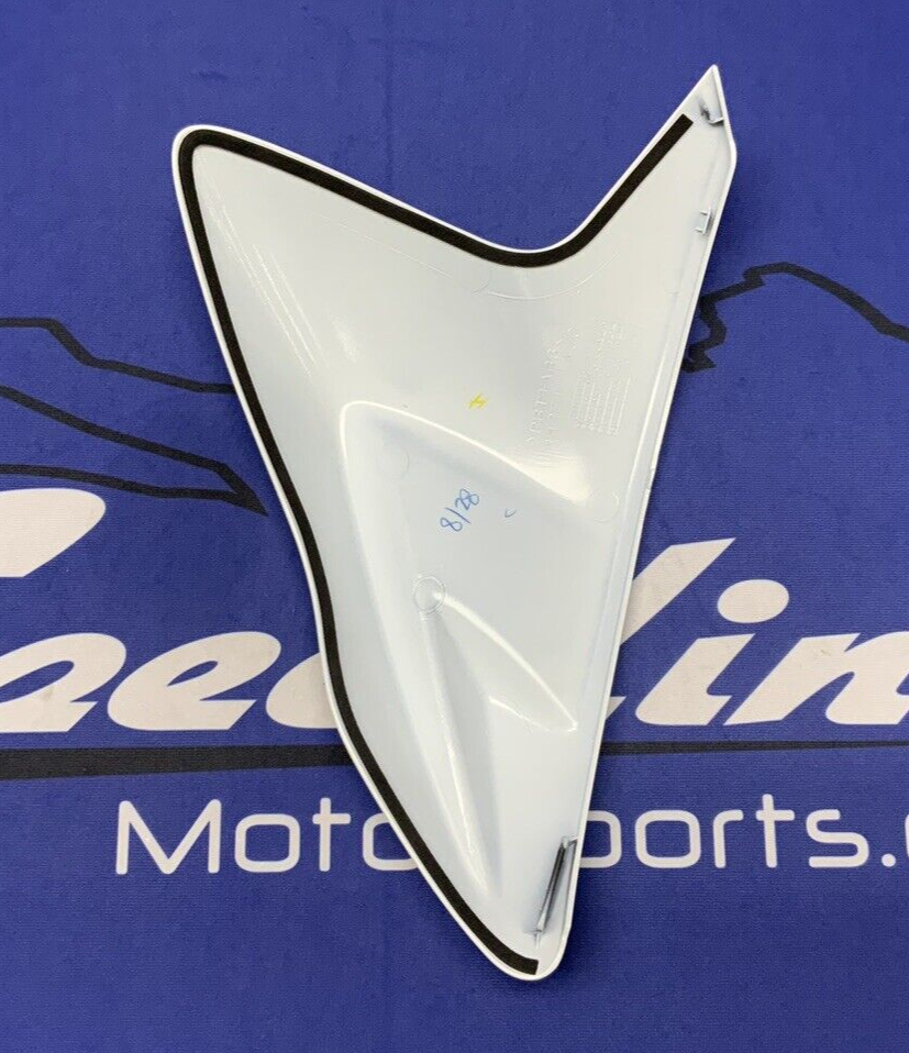 Suzuki Right White Fuel Tank Cover GSXR 600/750 2017-25 OEM 44270-14J80-YUH