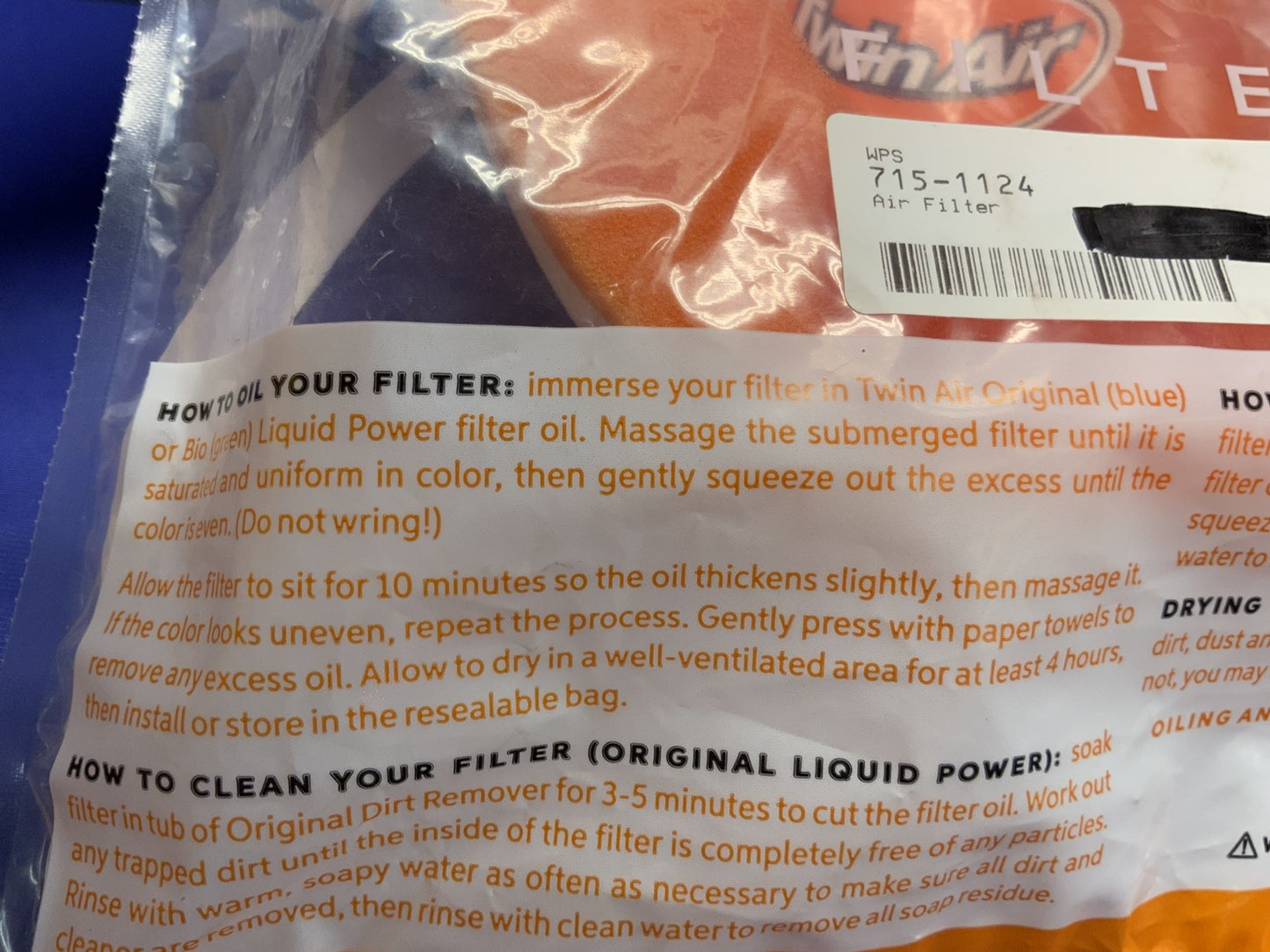 Twin Air Foam Air Filter 151124