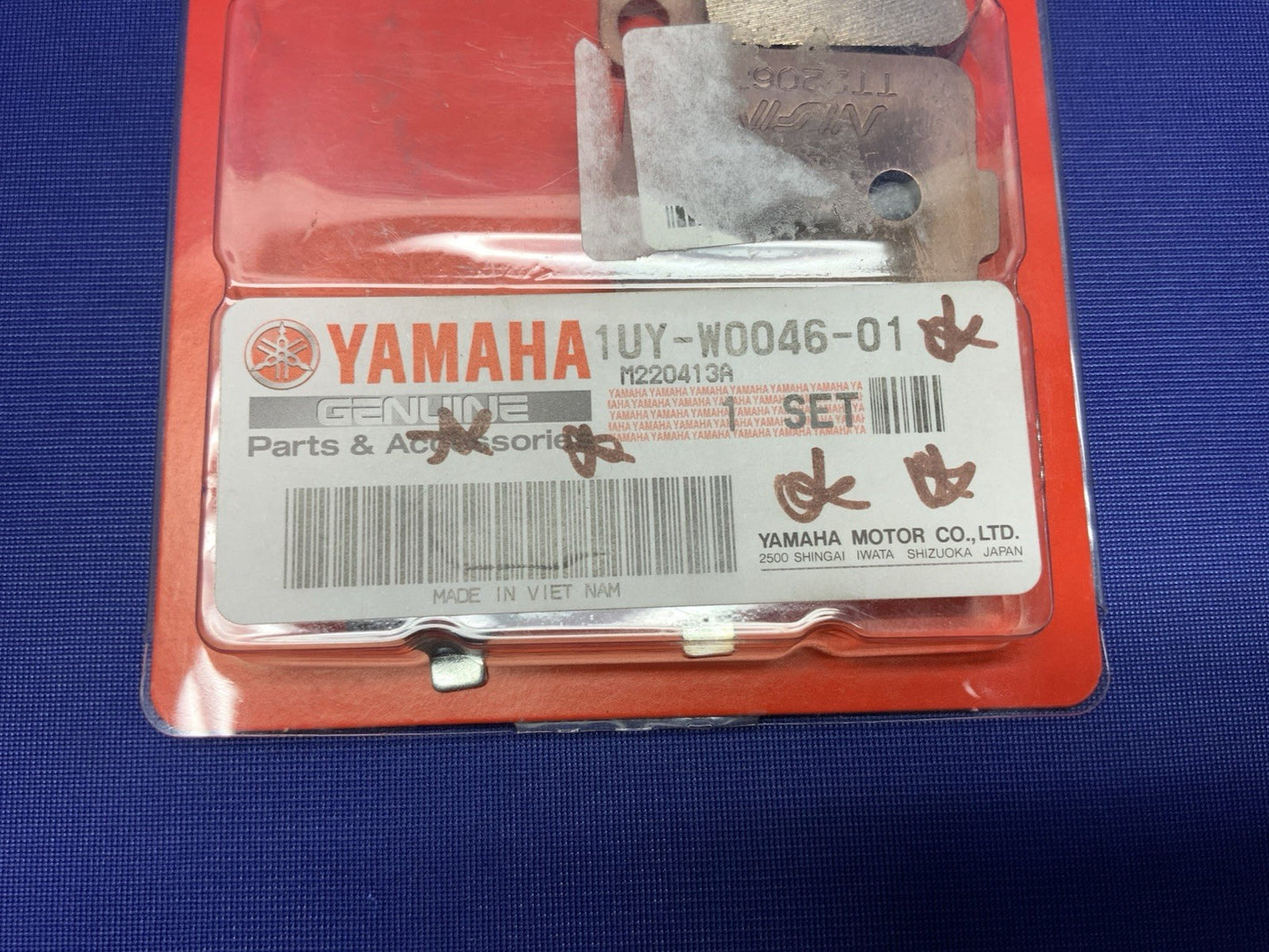 Yamaha Rear Brake Pads Banshee 1988-2006 OEM 1UY-WOO46-01-00