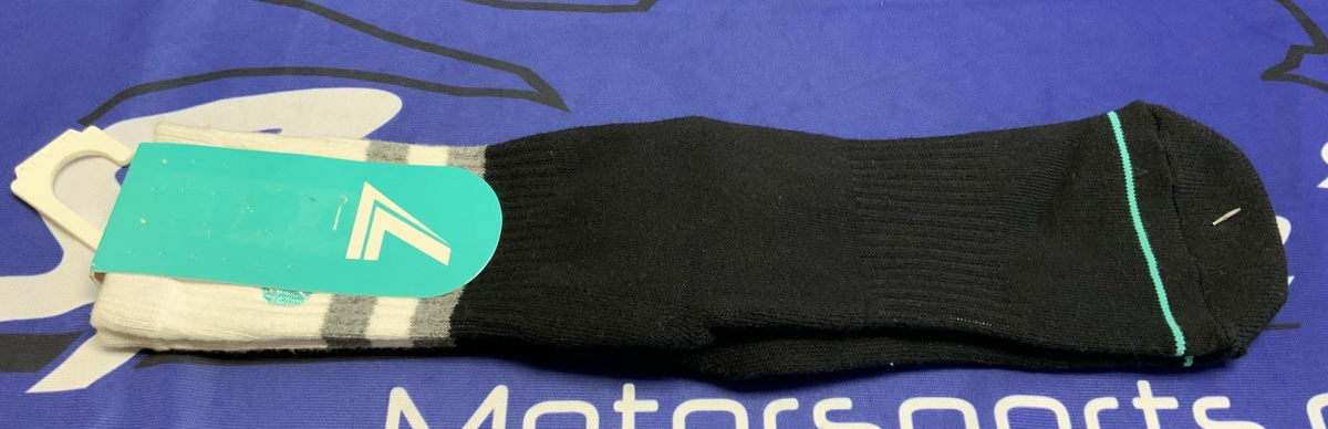 Seven MX Brand Crew Socks in White/Black S/M 1120001101