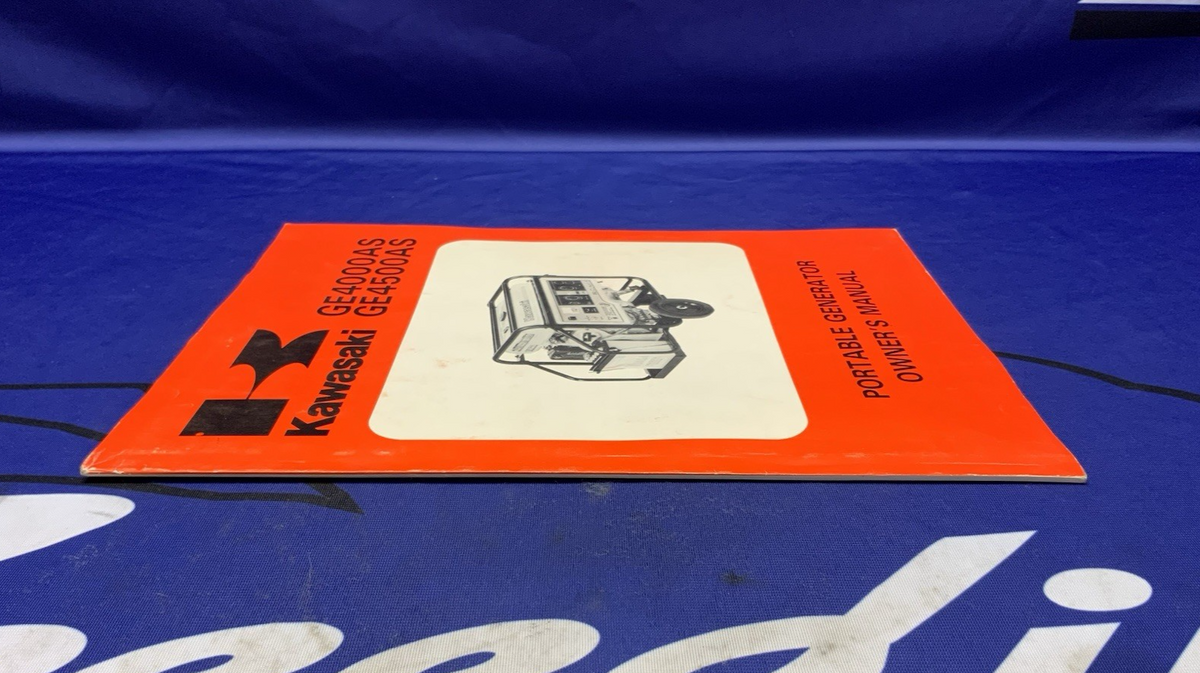 Kawasaki GE4000/4500AS Owners Manual 1989-1993 OEM 99920-2081-01