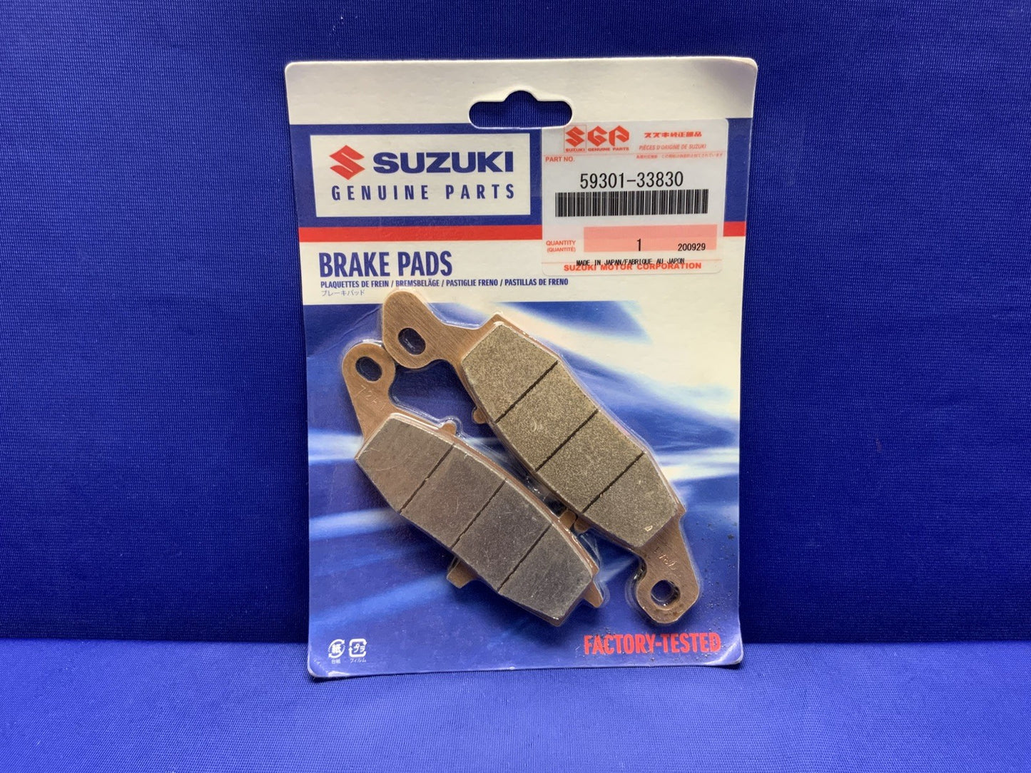 Suzuki Front Left Brake Pads Katana GSX600F/750F 1998-2006 OEM 59301-33830