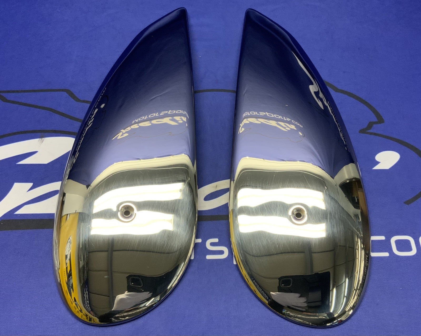 Ducati Tank Cover Set Chrome Scrambler 2017-2021 OEM 97380251A