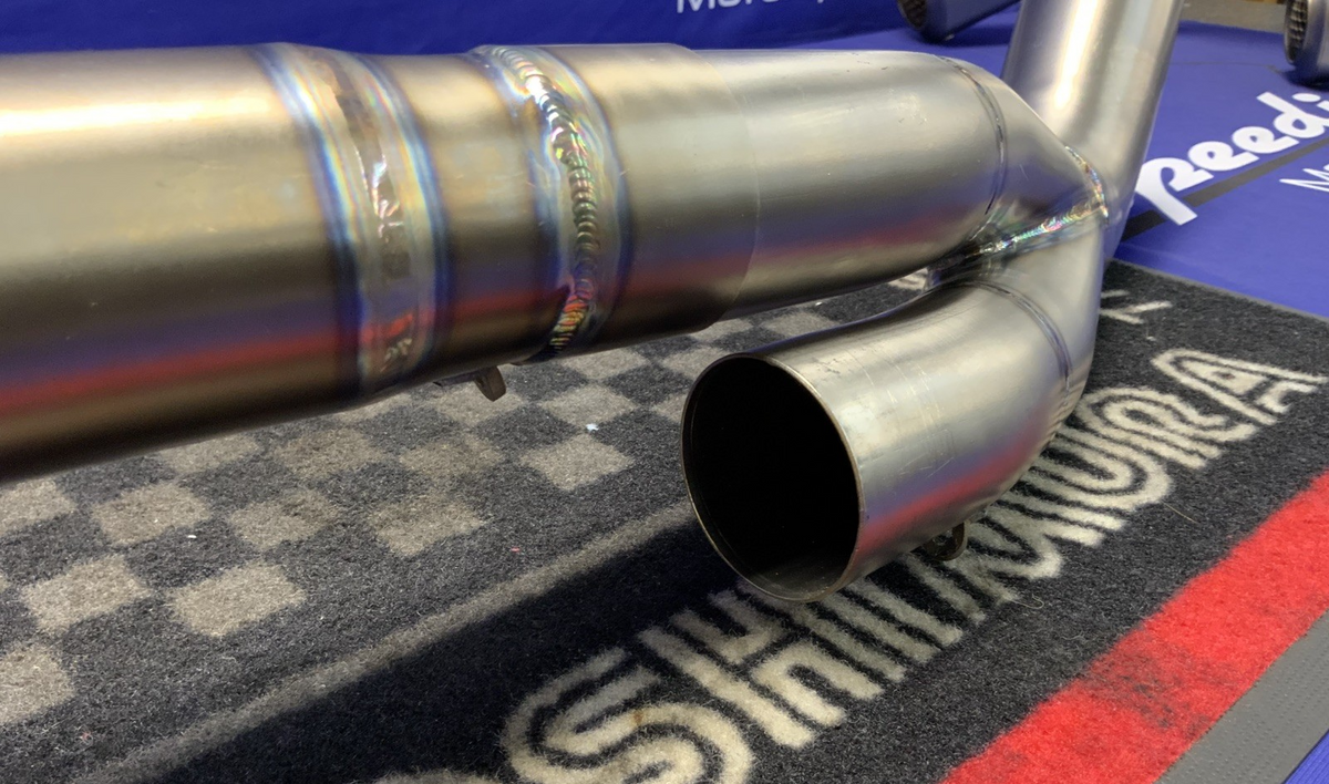 FM Projects Custom Rear Slip On Dual Exhaust System Aprilia RSV4RR 2015-2016 