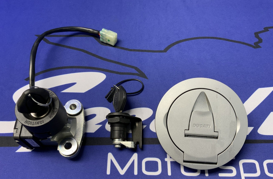 Ducati Ignition/Seat/Gas Cap Lock Set Panigale V2 2022-2025 OEM 38520981C-4
