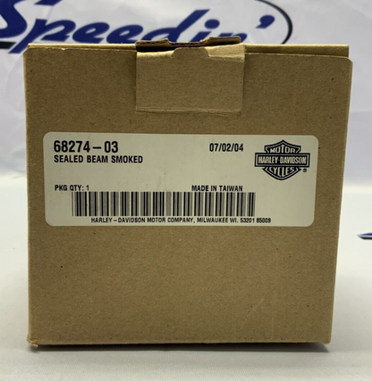 Harley Davidson Sealed Beam Smoked Headlight Ultra Classic 2003 OEM 68274-03
