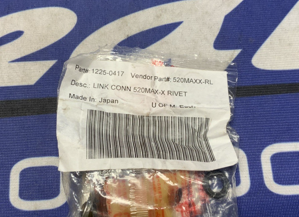 RK Takasago Chain 520 MAX-X Series Rivet Connecting Link Natural 520MAXX-RL-N