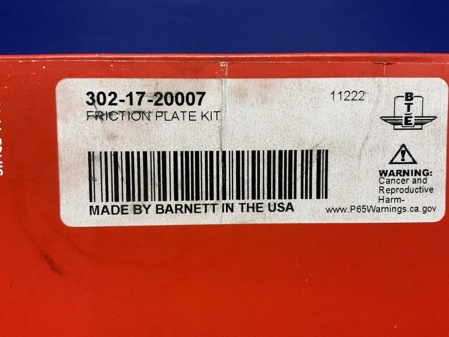 Barnett Friction Plate Kit Carbon Fiber BMW S1000RR 2010-2013 302-17-20007