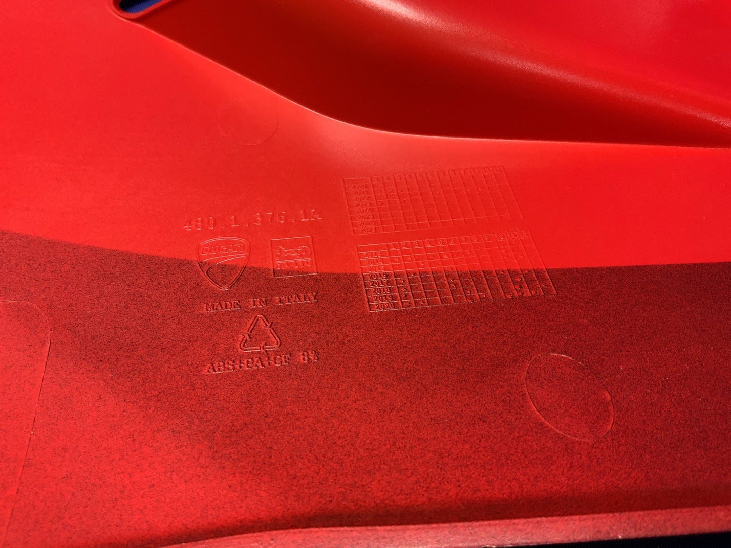 Ducati Left Lower Fairing (Anniversary Red) Panigale V2 2022-2025 OEM 48013761AD