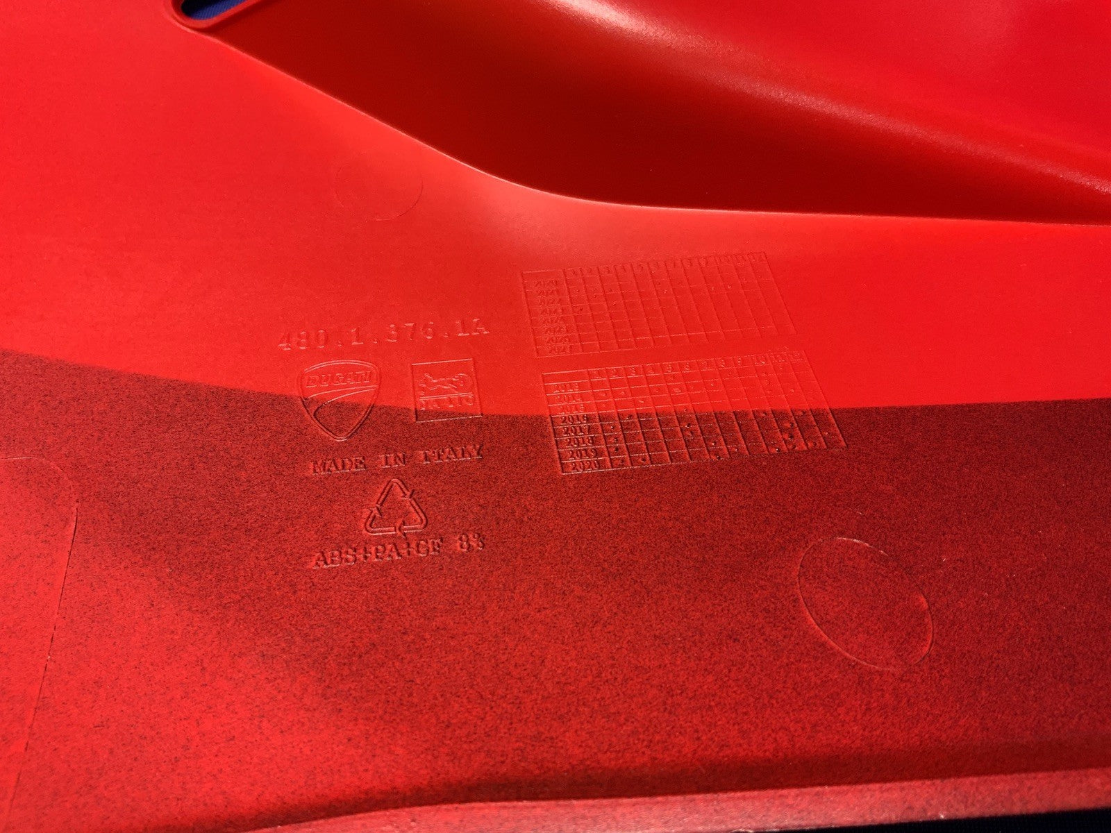 Ducati Left Lower Fairing (Anniversary Red) Panigale V2 2022-2025 OEM 48013761AD