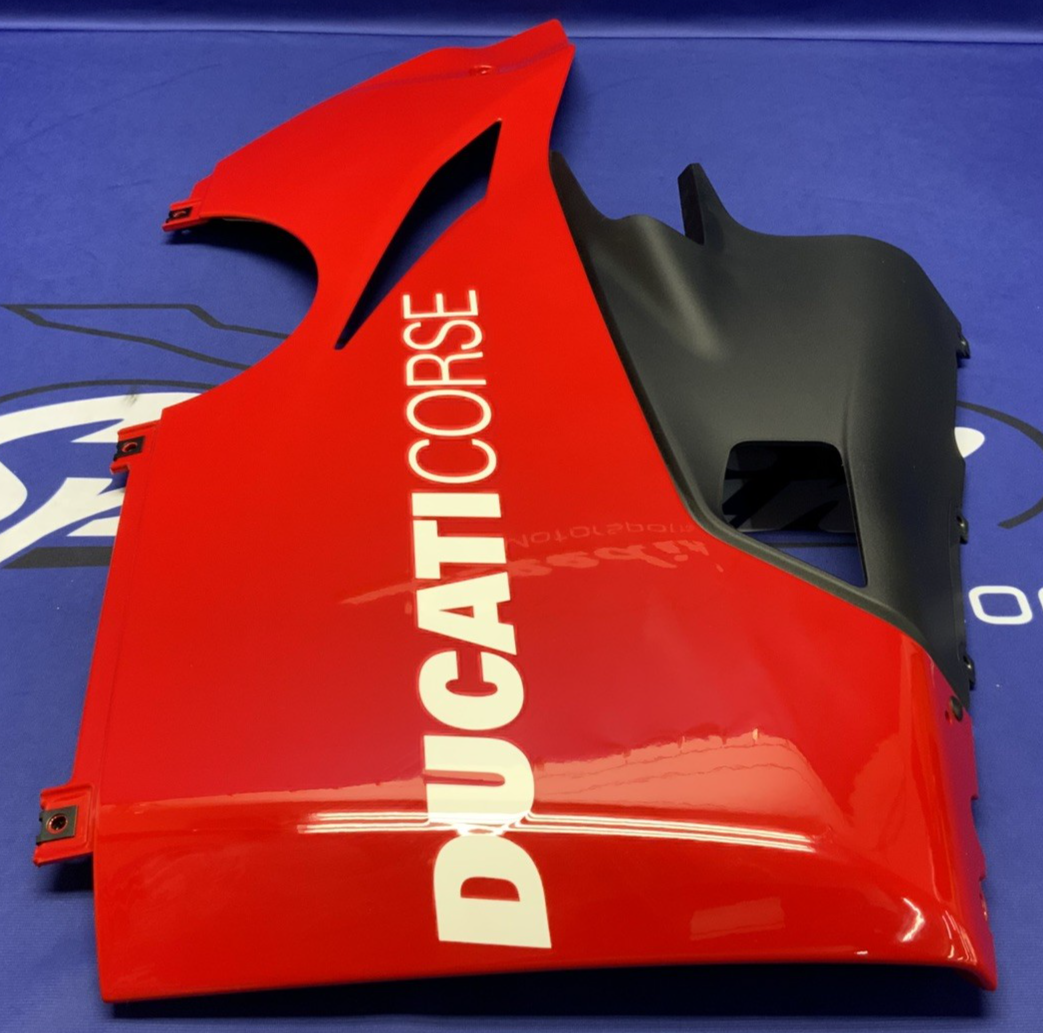 Ducati Left Lower Fairing (Anniversary Red) Panigale V4 19-20 OEM 48019275BT-1