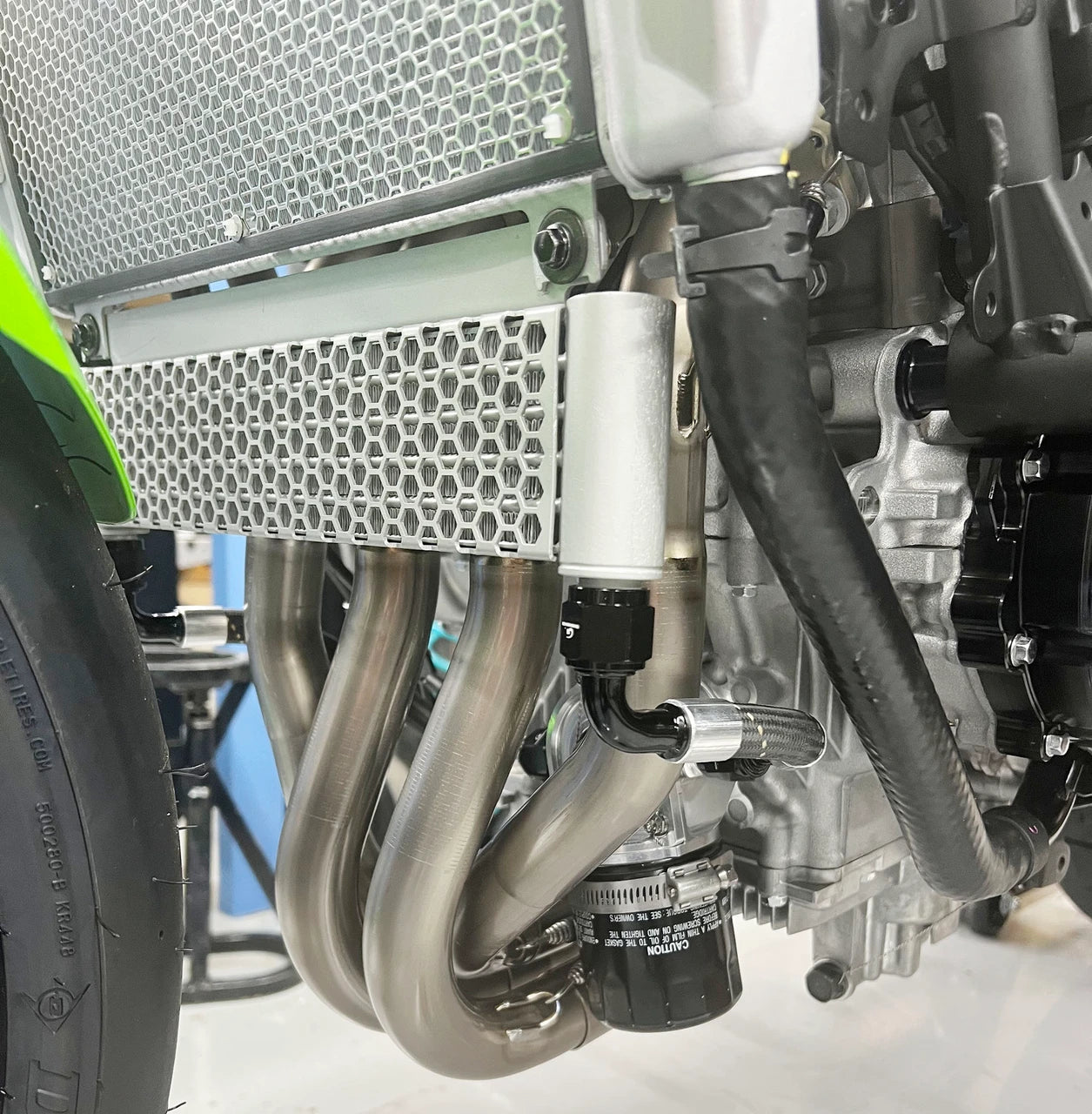 Graves Motorsports Kawasaki ZX-4RR ZX-4R Oil Cooler Kit
